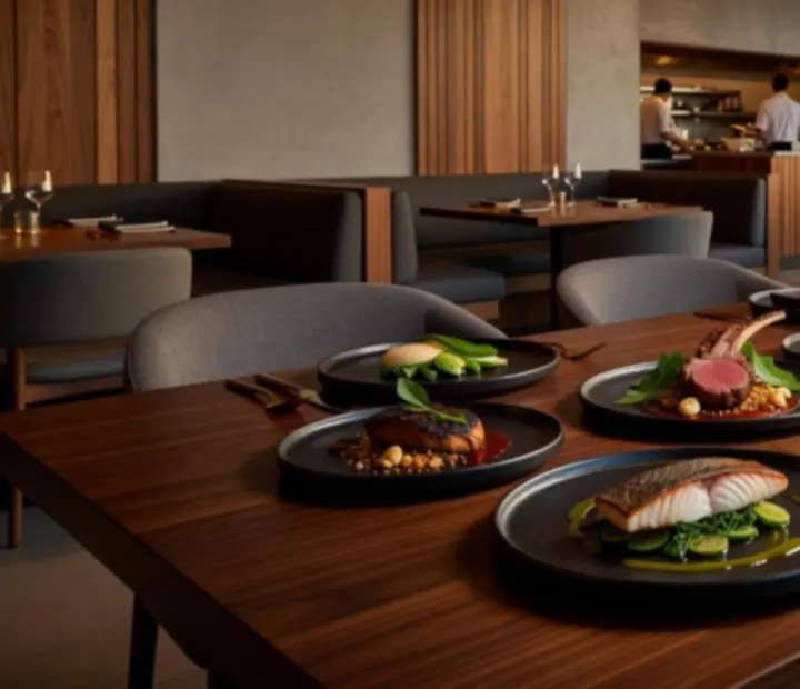 Selection of a la carte dishes including seafood, steaks, and refined entrees at TheFeltKitchen